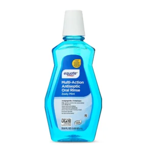 Bain de Bouche Antiseptique Multi-Actions Equate Sans Alcool Bain de Bouche Antiseptique Multi-Actions Equate Sans Alcool, Saveur Menthe Énergisante, 1 L, Comparable à Crest® Pro-Health® Multi-Protection Sans Alcool Menthe Rafraîchissante