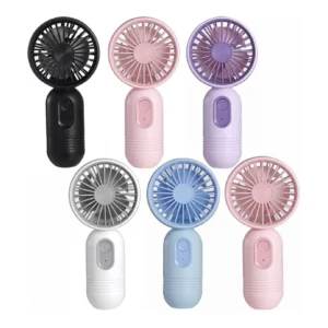 Mini ventilateur portable personnel Mini ventilateur portable personnel à piles avec 3 vitesses, ventilateur rechargeable USB pour femmes, hommes, bureau, voyages en plein air